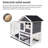 Outstanding Rabbit Cage with Multiple Practical Features for Pet Comfort
