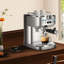 Machine à café expresso semi-automatique tout-en-un en acier inoxydable avec mousseur à lait intégré