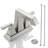 Modern Centerset Bathroom Faucet with Pop-Up Drain&Supply Lines(Set of 2)-128613754