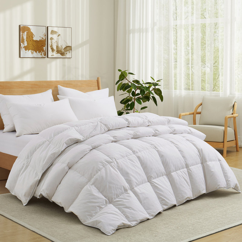 Édredon épais en duvet d'oie blanche, Très grand lit