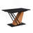 Extendable Dining Table, Modern Geometric Rectangular Table-778273729