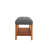 Charla Fabric & Oak Finish Bench-285349606