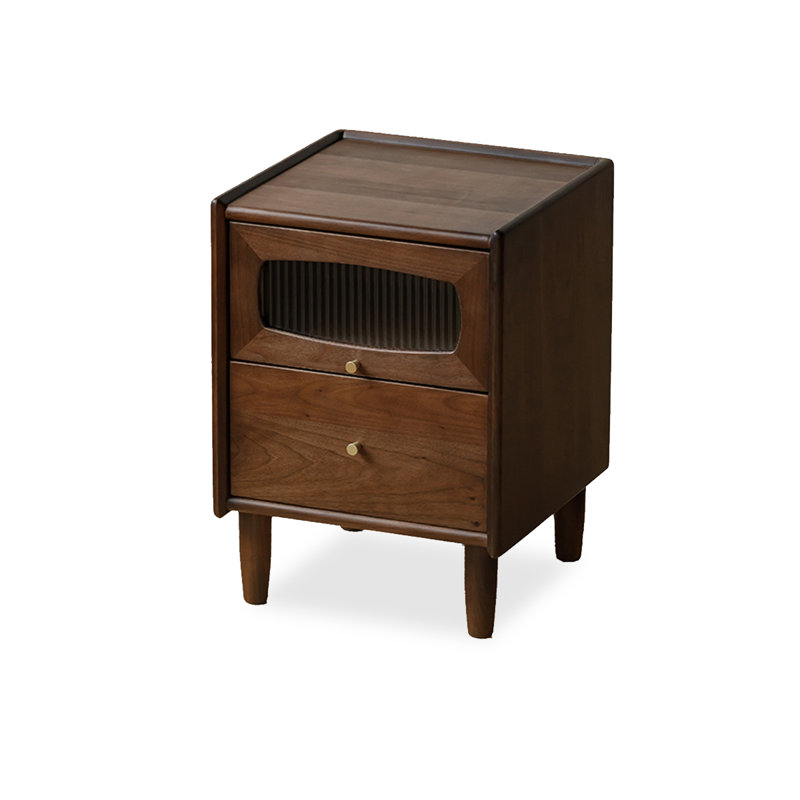 Modern Solid Wood End Table, 21.65" H x 11.81" W x 15.75" D