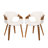 Bocea 17.32'' H Swivel Faux Leather Upholstery Dining Armchairs (Set of 2)-113608651-92085010