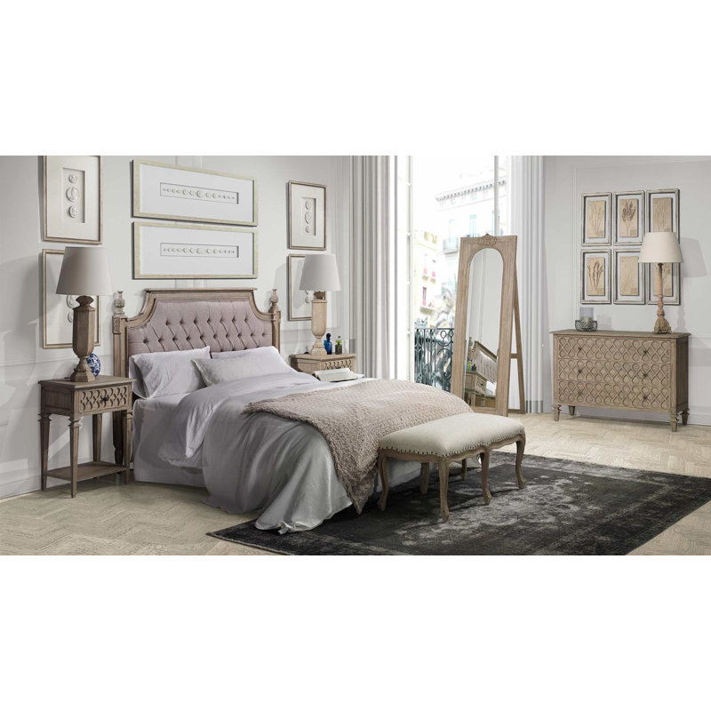 Artisans 132.08cm W Solid Wood Bedside Table