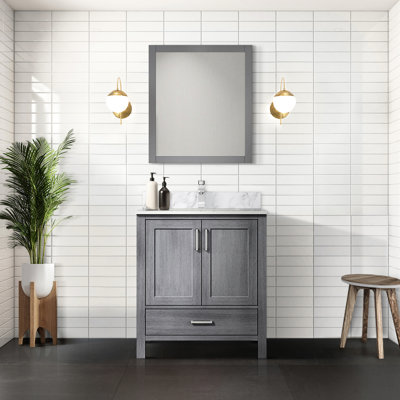 Bathroom Vanity With 28 Mirror,One Cabinet And Drawer For Storage Space