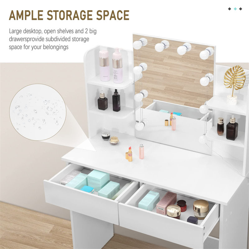 Baysden Dressing Table with Mirror