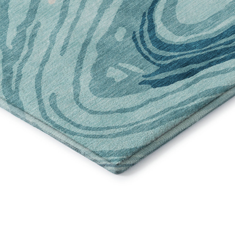 Tapis tourbillon AMF1051 lavable à la machine de qualité supérieure, Rectangle 2 pi 6 po x 3 pi 10 po