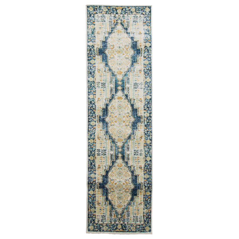 Kinsley Navy Rug, Runner 2'7" x 8'