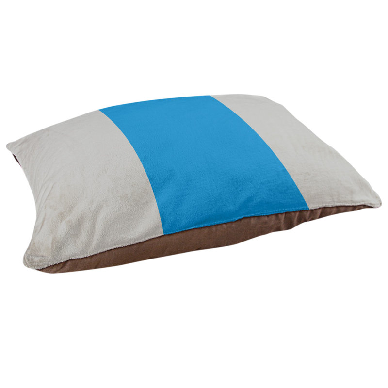 Coussin Detroit, Argent / bleu, Extra Large (50" W x 40" D x 7" H)