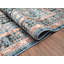 Tapis oriental en polypropylène bleu / noir / brun-746282525