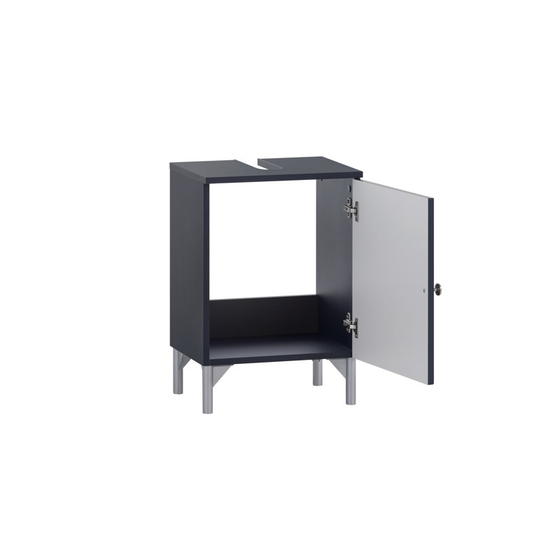 Louvene Bathroom Cabinet, Midnight blue