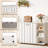 3-Tier Wooden Shoe Storage Organizer with Doors & 3-Level Adjustable Open Shelves-1151497188