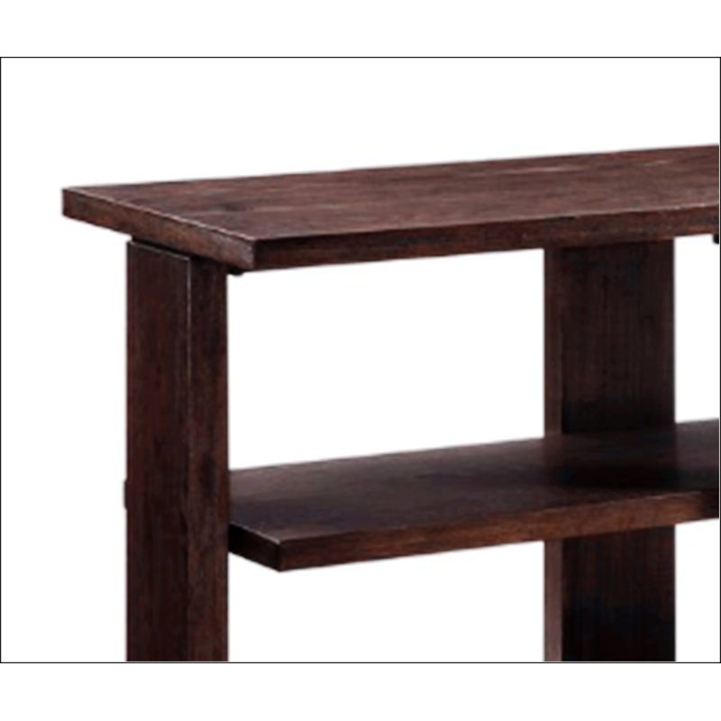 Table de canapé à finition noyer