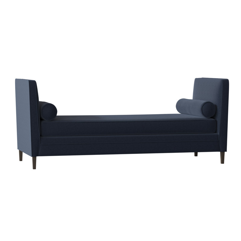 Lydia Upholstered Bench, Bella Black Performance Velvet, Brown Mahogany
