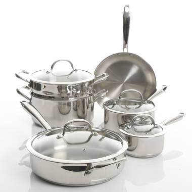 Meyer Confederation Stainless Steel Cookware Set, 10-Piece, Made in Ca –  Meyer Canada