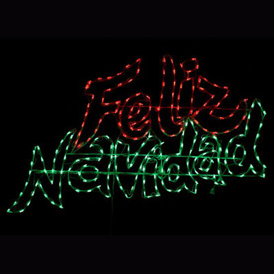 LED Feliz Navidad Metal Frame Sign