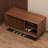 4 Pair Solid Wood Shoe Storage Bench