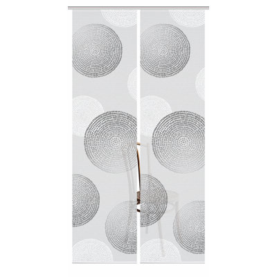 Semi Sheer Sliding Panel Pair