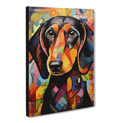 Dachshund Orphism - No Frame Print