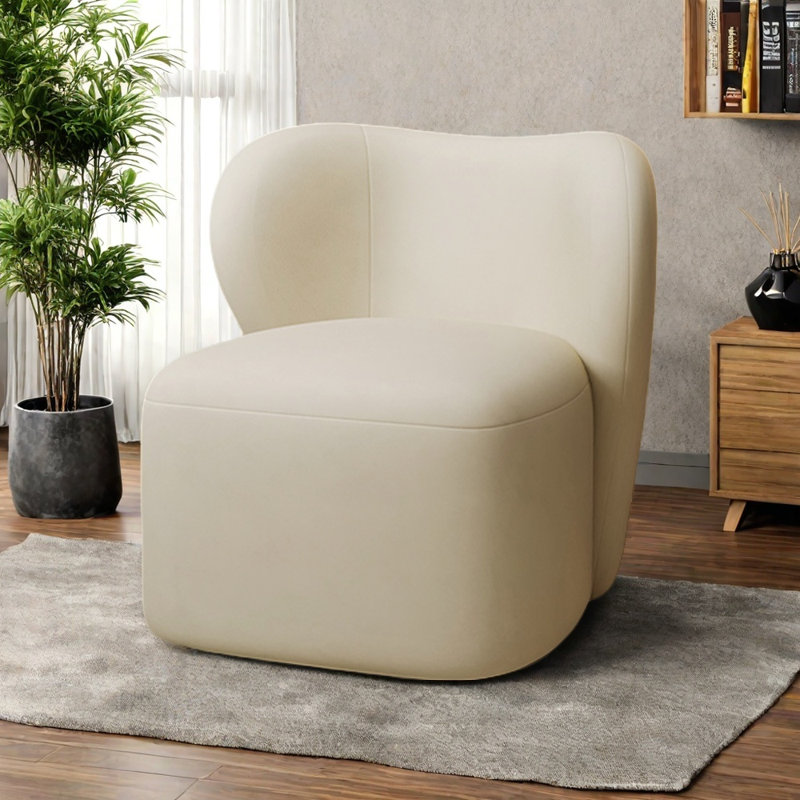 360° rotating silent chair, Off-White
