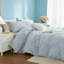 Ensemble de housse de couette en vichy à carreaux 100% coton lavé Life-121612433-121612437