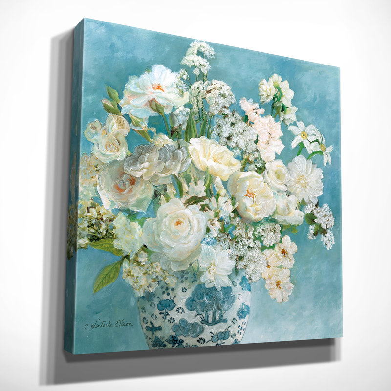 « savannah jardin i », reproduction de peinture à l’huile sur toile tendue, H 16 po x l 16 po x P 1,5 po