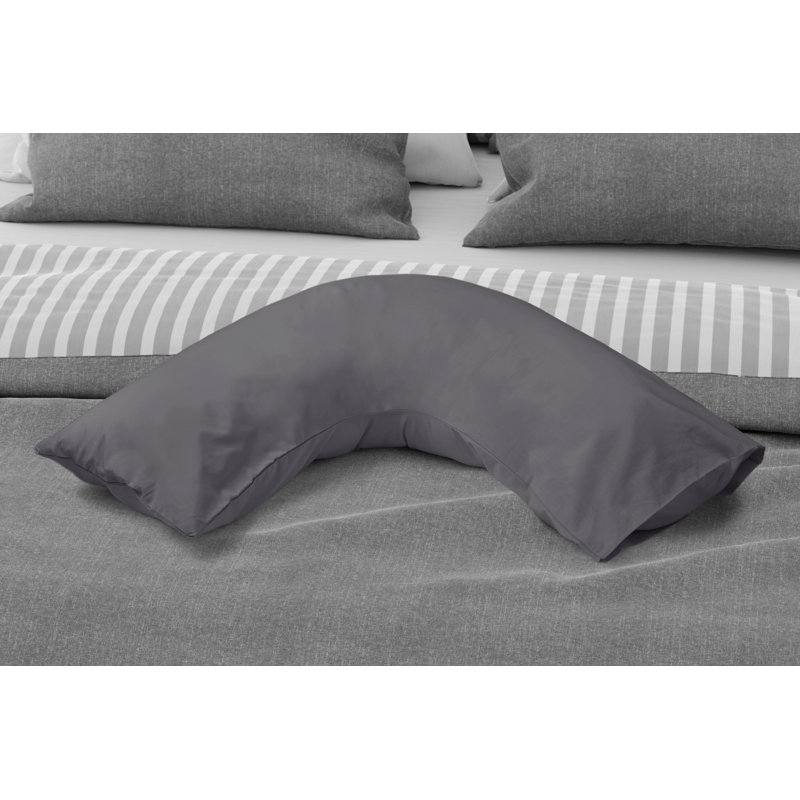 Percale Cotton Blend Percale Pillow Case, Grey
