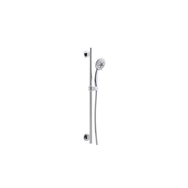 Volume Multi Function Handheld Shower Head with Support D-force, Polished Chrome