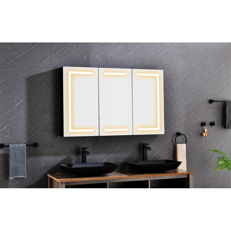 Armoire à pharmacie à miroir 48 "avec lumières DEL X30"