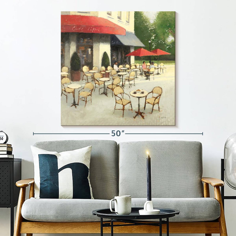Nicci Delightful Cafe Du Matin, 33" H x 33" W