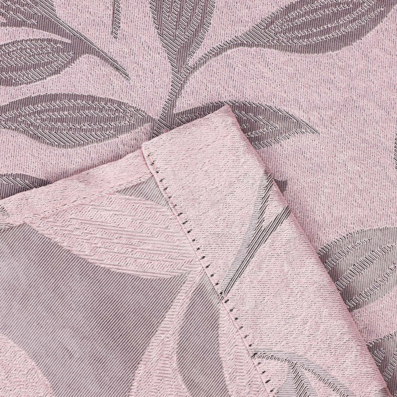Panneaux de rideaux à passe-tringle en polyester Finklea, Rosé, L 26 po x L 63 po