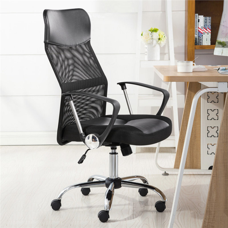 Executive Chair with Headrest, Black