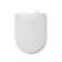 Croydex Wl610722H Telese D Shape Toilet Seat, White With Soft Close And Quick Release