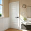 Porte intérieure en composite 30 po x 80 po à 5 panneaux carrés-124640656