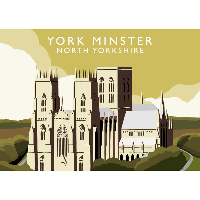 York Minster by Richard O'Neil - Print, No Frame, 30 cm H x 40 cm W x 1 cm D