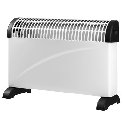 Daewoo 2000 Watt Electric Radiator Space Heater with Adjustable Thermostat