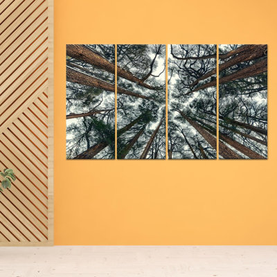Impression sur toile: Paysage forestier pour bébé fille, toile tendue 4P