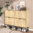 24 Pair Fluted Shoe Cabinet，with 4 Flip Drawers Shoe Storage Organizer Unit-823252668