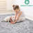 Non-shedding Area Rug 2x3 Silver, Stain , Suits Bedroom, Living Room, Dining, Office Silver Rug, Stain- & Non-shedding, Home