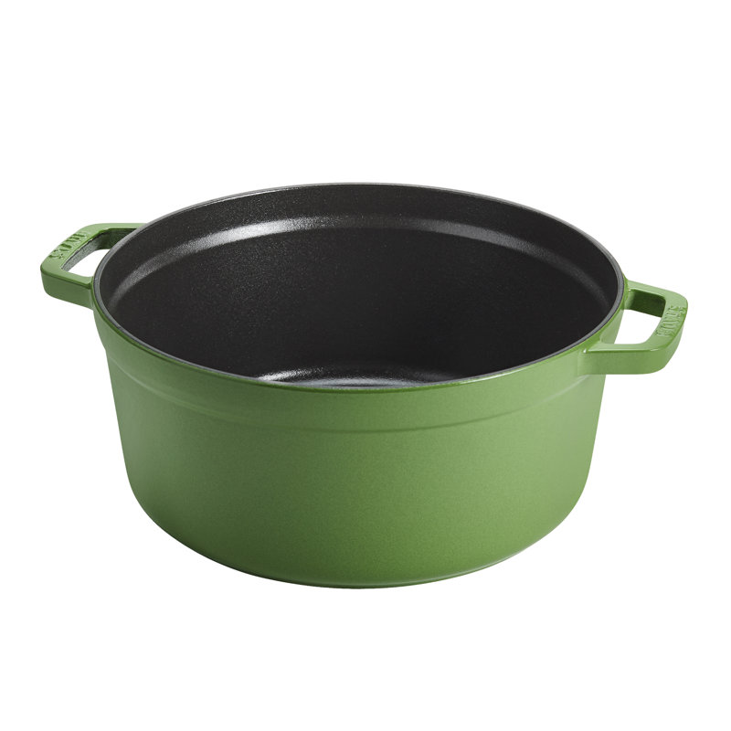 Cocotte ronde en fonte 5,5 pintes STAUB - Pistache