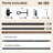 Aresha 1" Dia. Curtain Rods Adjustable Length Single Curtain Rod Black for Ceiling/Wall Mounting-821340314-828860293