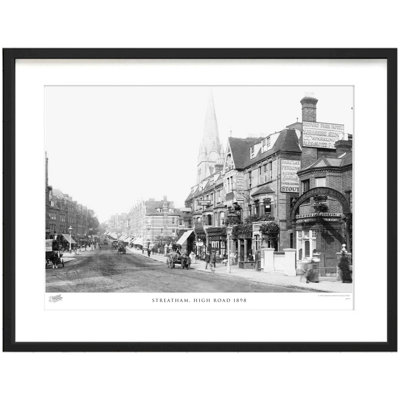 Streatham, High Road 1898 by Francis Frith - Single Picture Frame Print