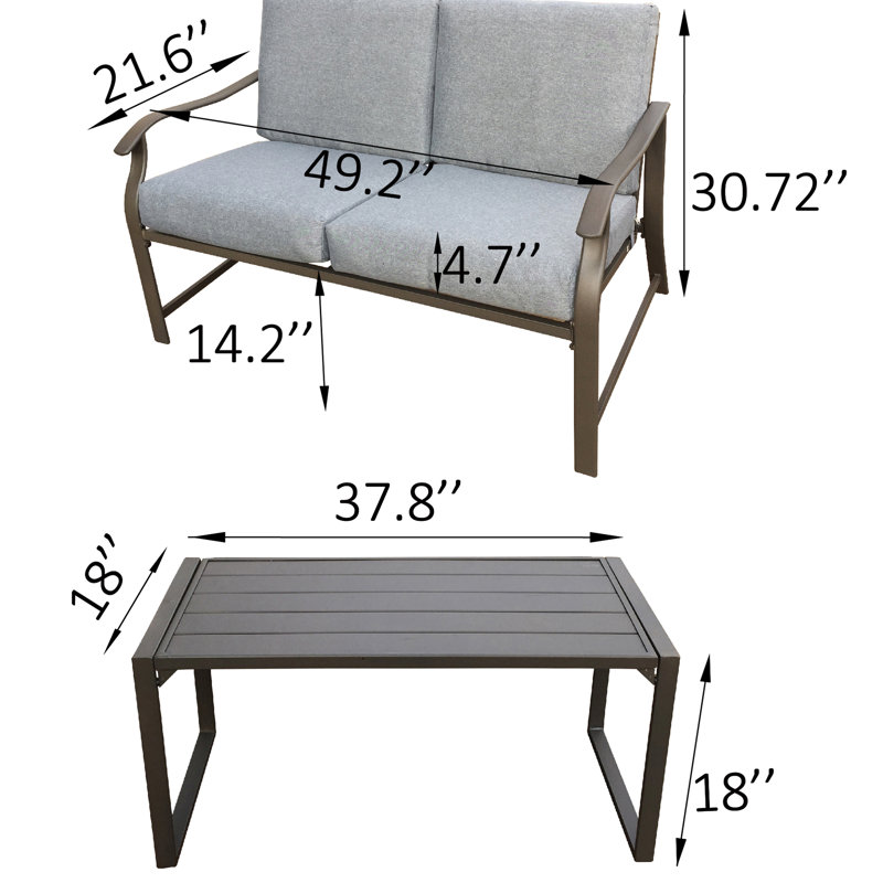 With Table B - Metal Home And Living Area Furnishings Accessories, Mushroom