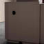 Bureau en bois manufacturé rectangulaire brun noisette + beige + acier au carbone avec 3 tiroirs-871915679-871915676