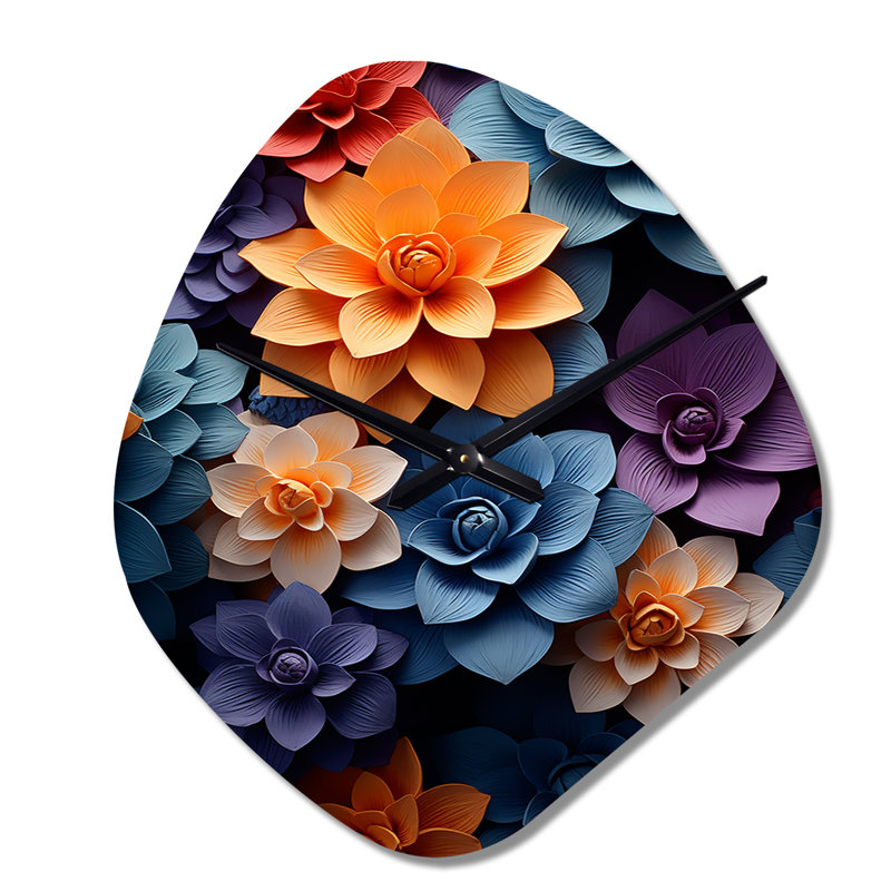 Horloge murale orange, orange, nature morte, II, Petit
