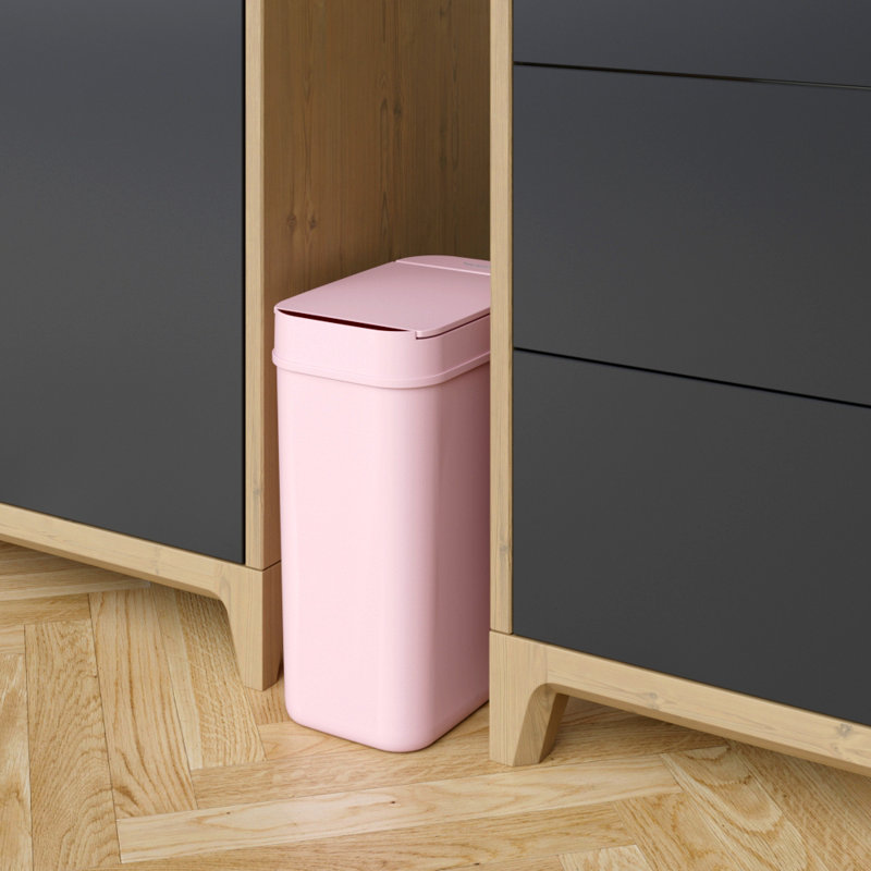 Itouchless 3 Gallon Sensor Bathroom Trash Can, 10 Litre Slim Touchless Small Smart Bedroom Garbage Waste Basket Bin With Motion Lid