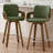 Modern Upholstered Swivel Counter Height Bar Stool-891631849