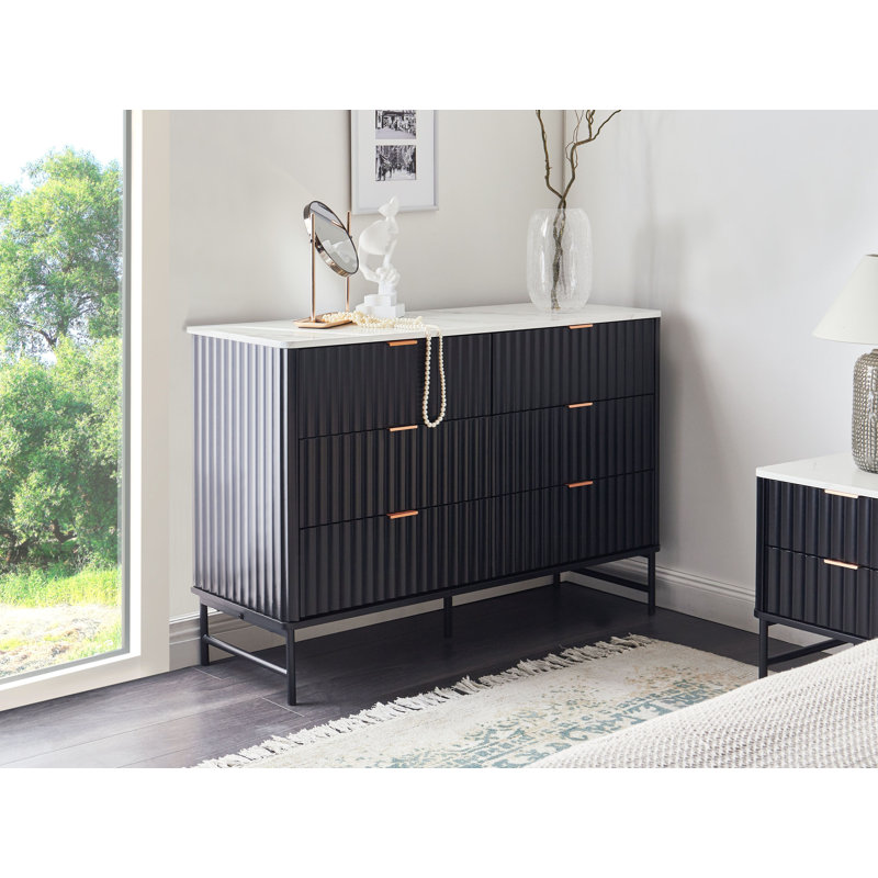 Demetrica Iron 6 - Drawer Rectangle Accent Chest