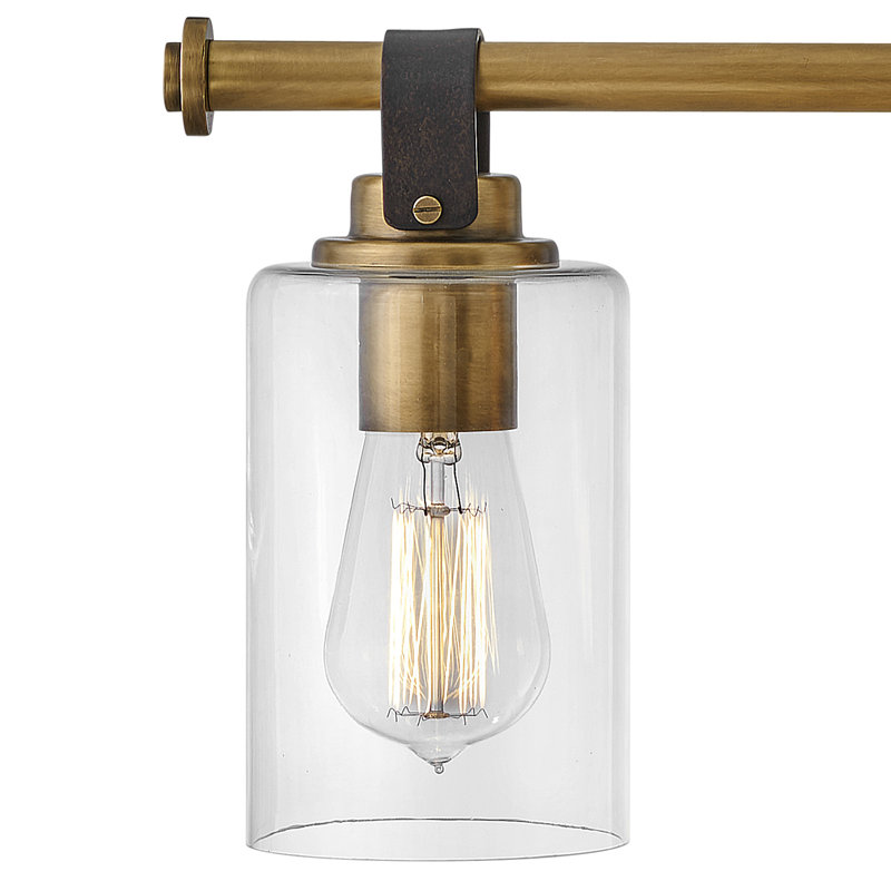 Luminaire de meuble-lavabo à intensité variable à 4 lumières April 4, Laiton héritage